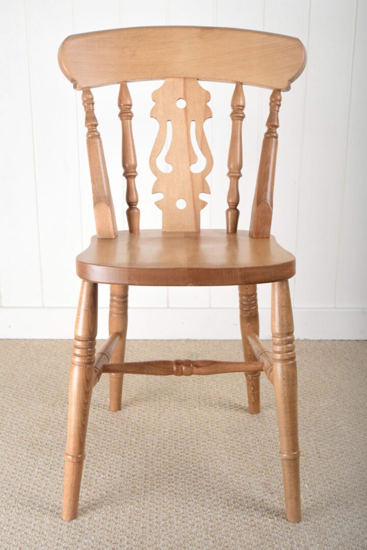 Farmhouse Fiddleback Dining Chair Chair Supply Hardwood